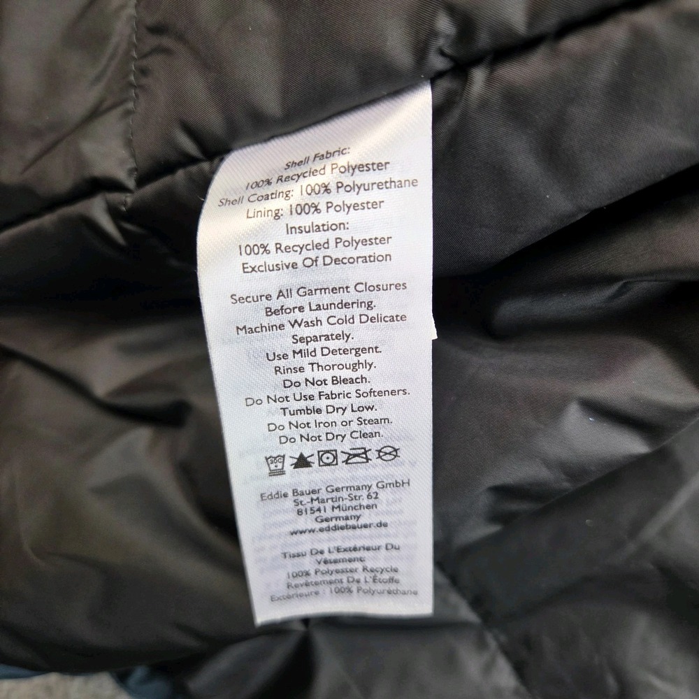 Eddie Bauer Rainfoil Insulated Parka Jacket Women Large Weather Edge Outdoor Ski - Picture 8 of 12